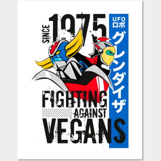 046 color Grendizer Vegan Posters and Art